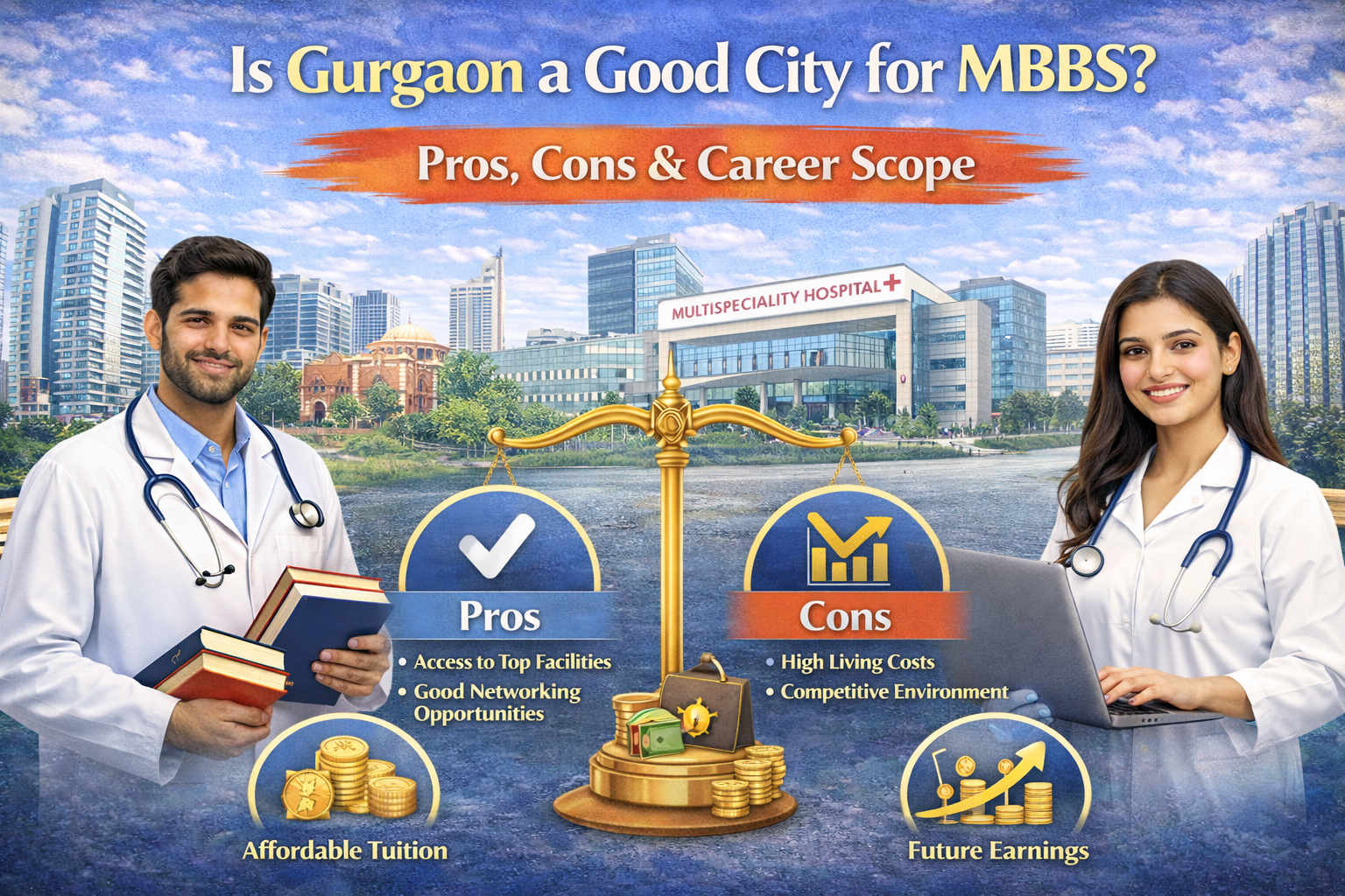 Is Gurgaon a Good City for MBBS Pros, Cons & Career Scope